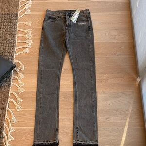 Off-White Men's Charcoal Slim Jeans